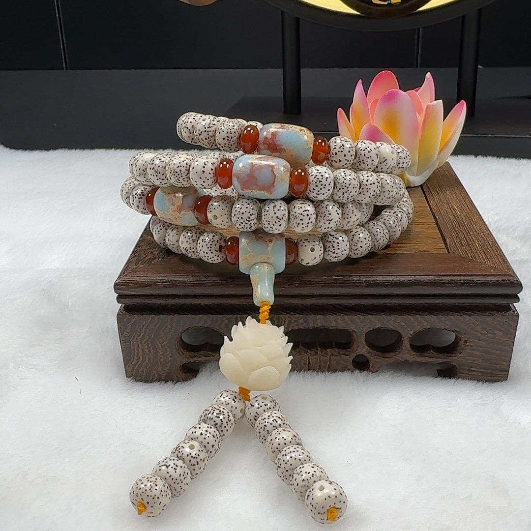 海南星月菩提10*8mm脱脂顺白高油高密高抛文玩手串