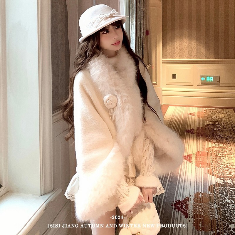 SISI JIANG 留洋千金蝴蝶结网纱澳洲羊毛短檐帽法式圆顶礼帽