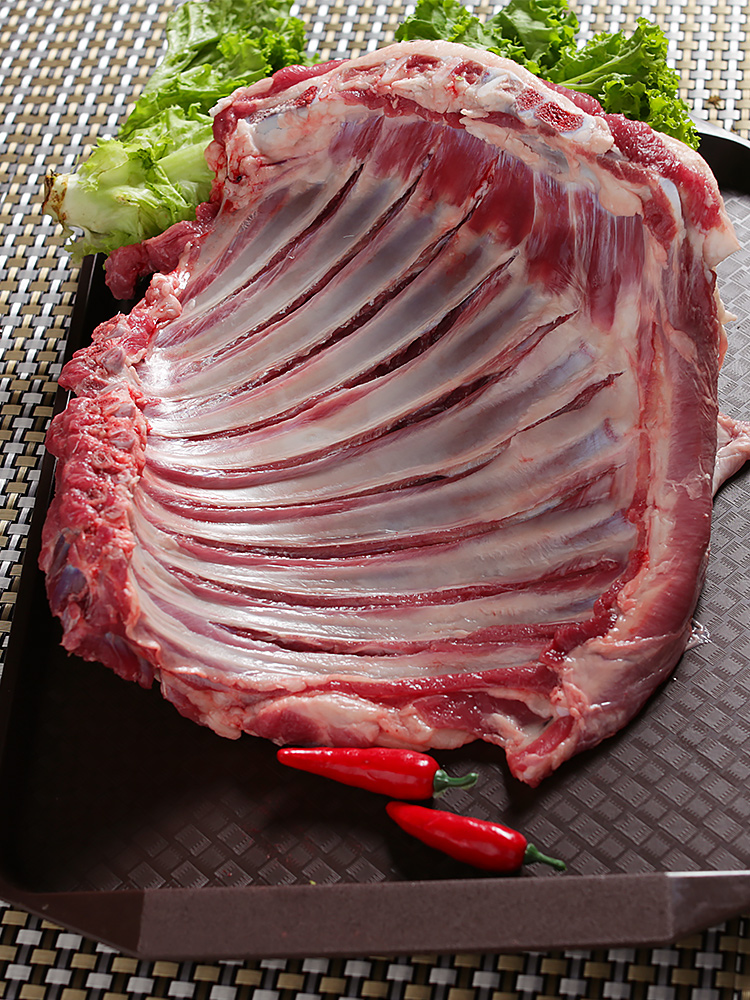 新鲜现杀散养羊肉羊排新鲜羊排烧烤肋排
