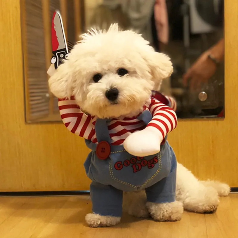 狗狗带刀搞怪衣服致命娃娃变身装泰迪柴犬柯基小中大型犬装扮服饰