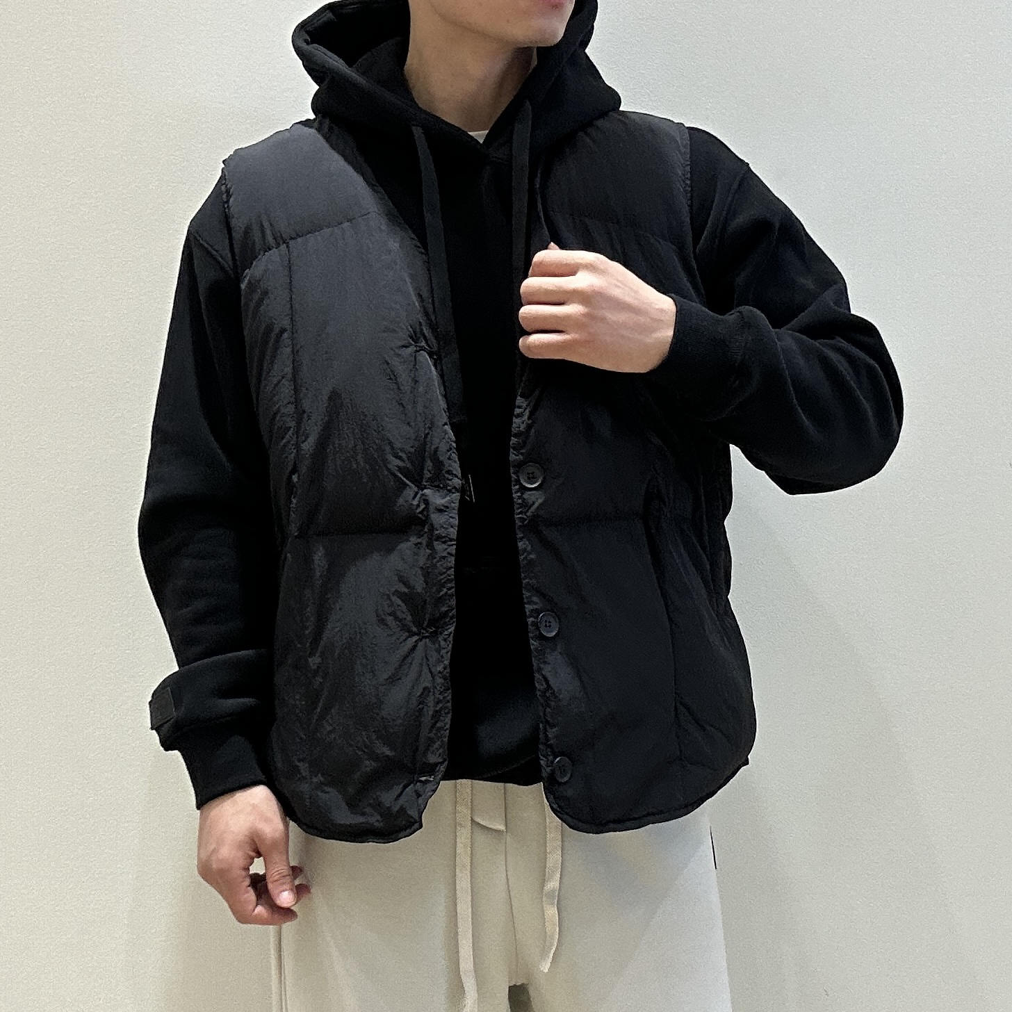 复古工装风秋冬保暖V领无袖加厚男士棉马甲坎肩背心男女同款