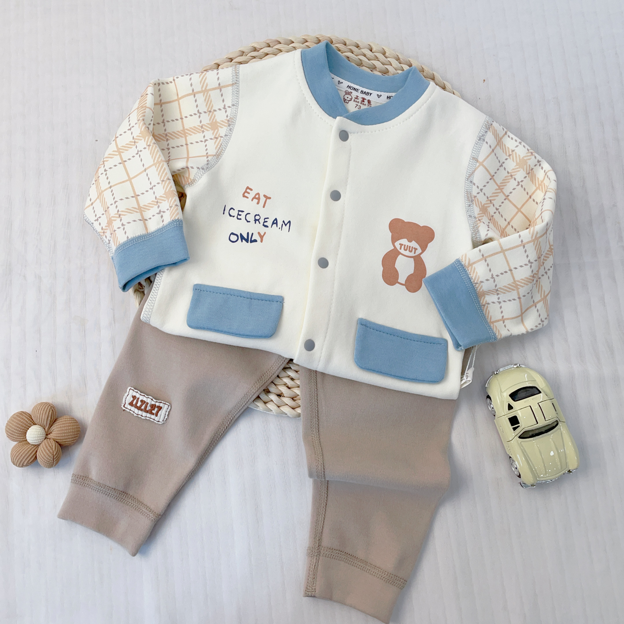 60238三宝兔春秋男宝分体套婴幼儿（TUUT熊）