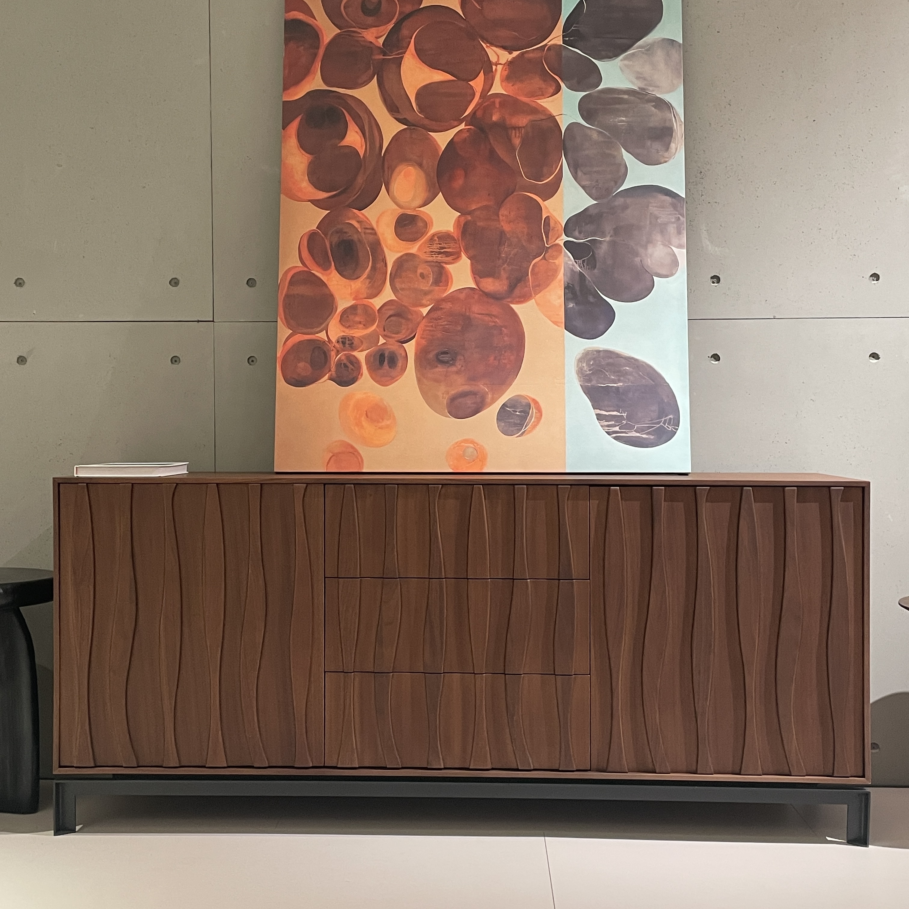 白掌柜【高定-阿布扎比餐边柜】侘寂风玄关柜客厅展示柜复古装饰柜