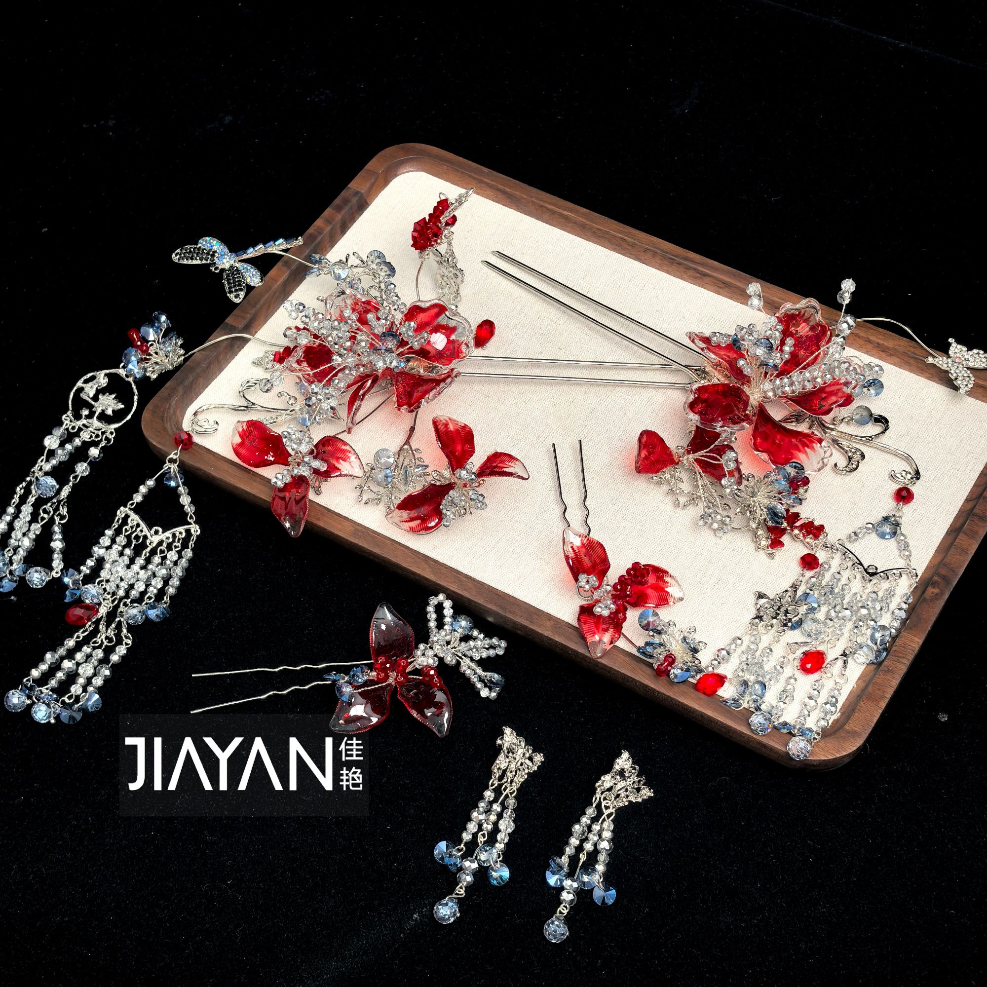 9023新品拼接式新中式中式婚礼秀禾服新娘头饰