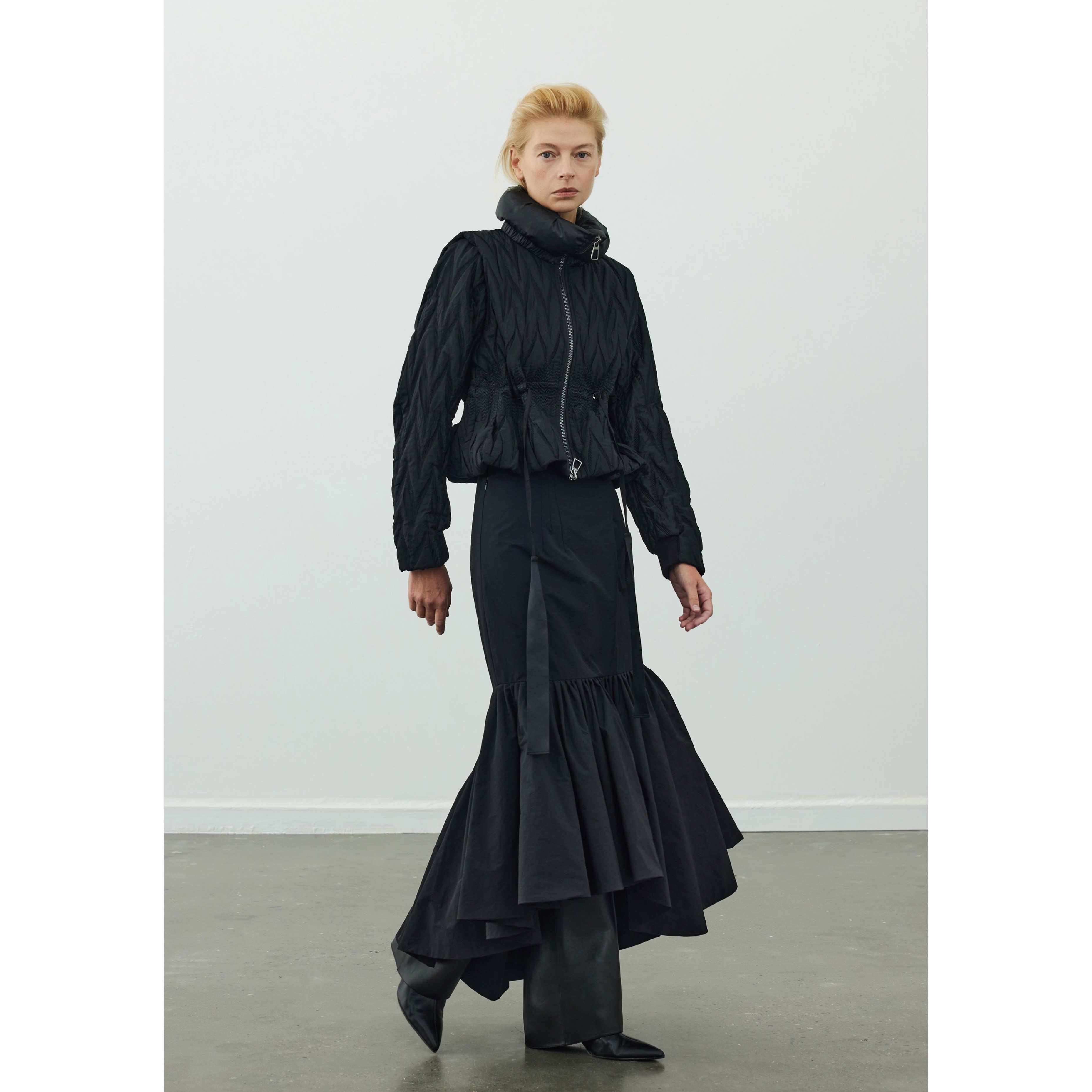 张千万×Z/S+D.立体提花人字纹鹅绒服791A779Z