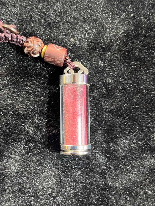 含辰砂工艺品朱砂粉嘎乌瓶高含量钥匙扣防水车挂项链吊坠钨钢避挡