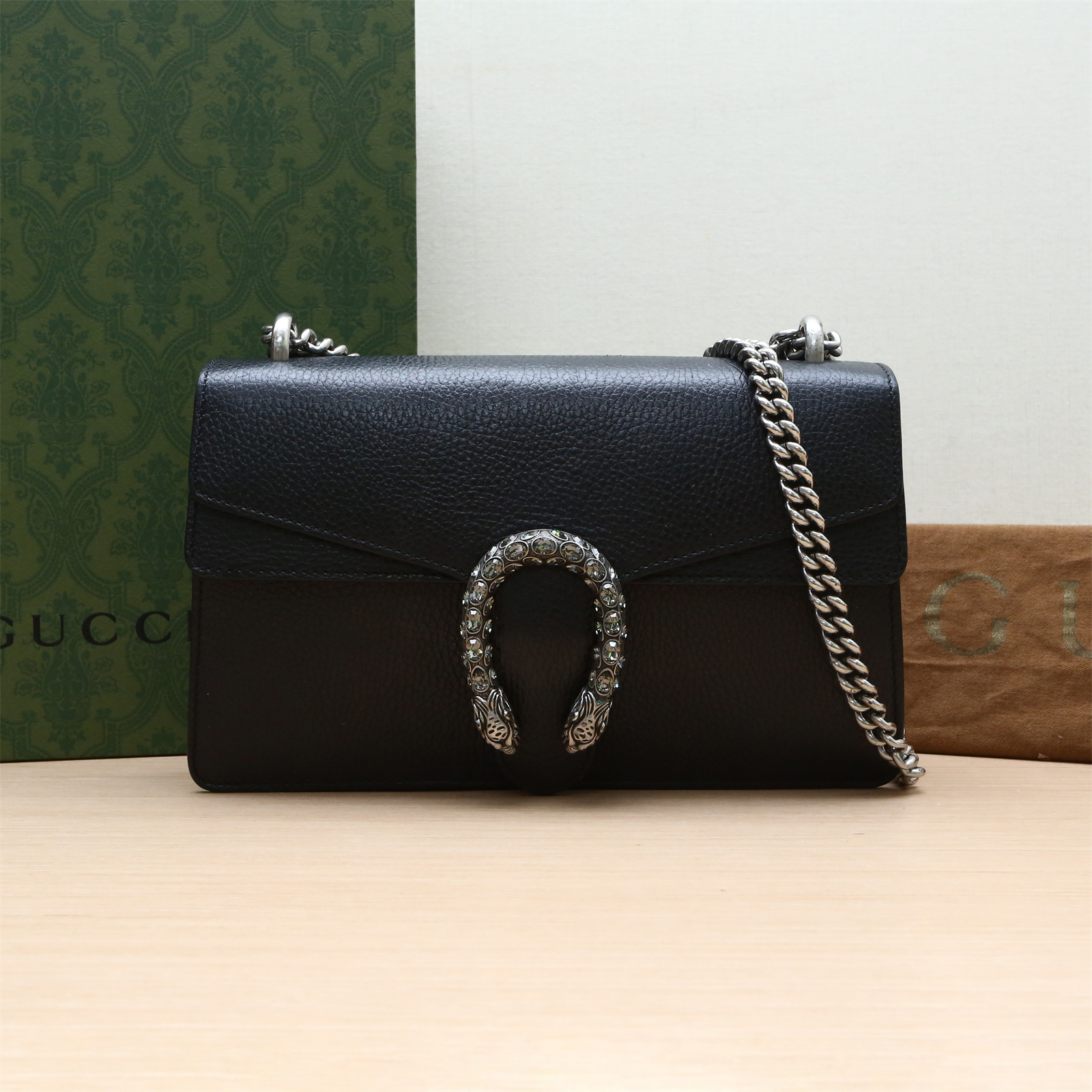 95新  新粉-100【莎莎精选】古驰Dionysus酒神包 钻扣 小号290996