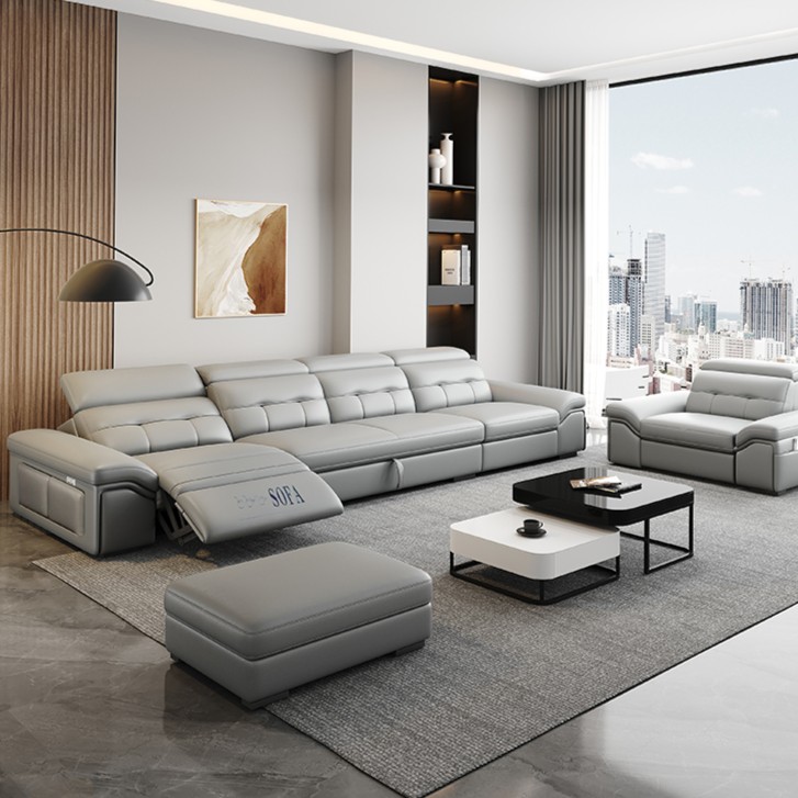 多功能沙发床折叠沙发客厅沙发床头等舱真皮沙发床电动家用沙发