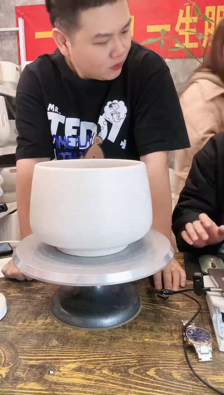 【闪购商品】陶瓷G22大号白麻点口20高16【默认微瑕】