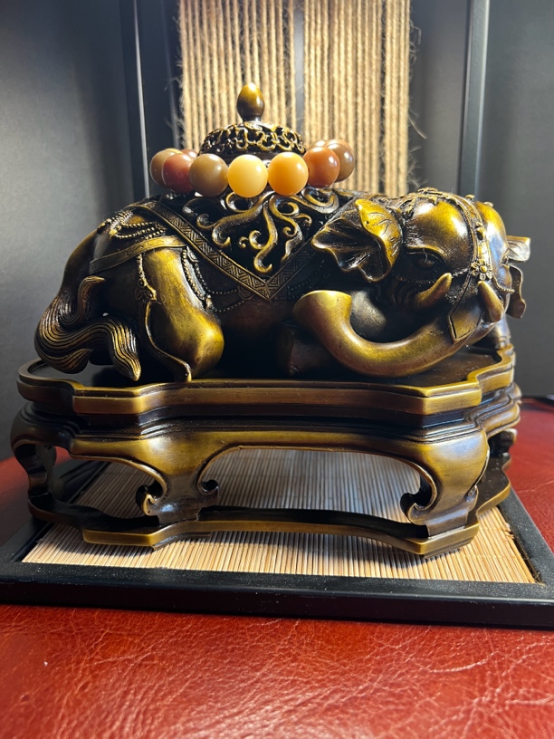 【炉香韵】周阳吉祥卧象香薰炉