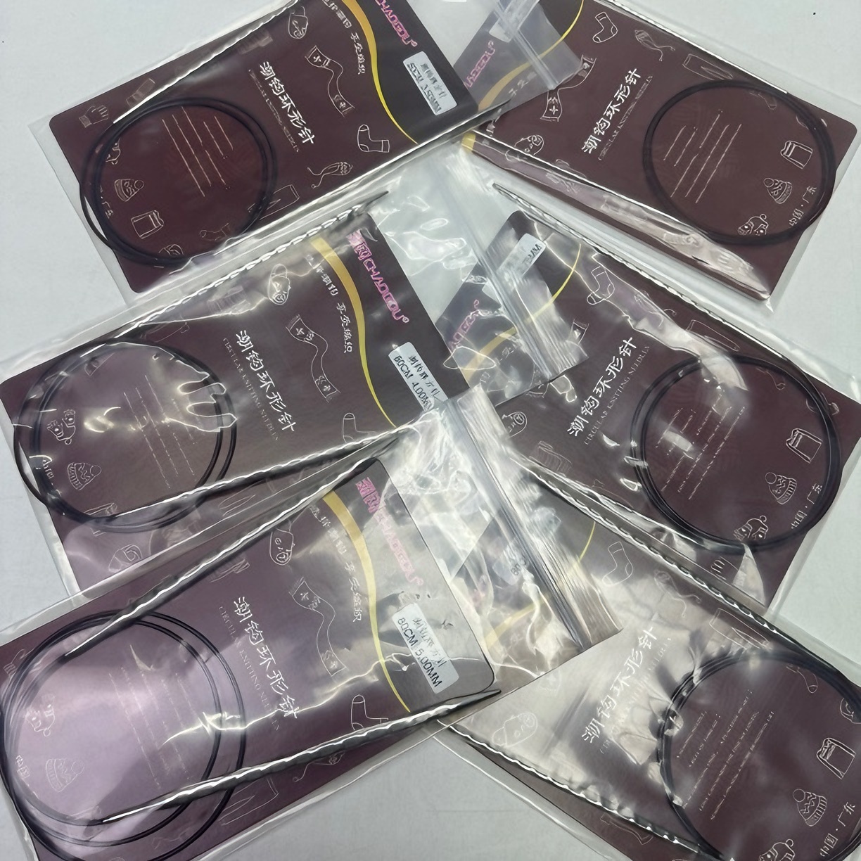 方针潮钩牌环形新品方针不锈钢手工编织环针套装正品编织工具针