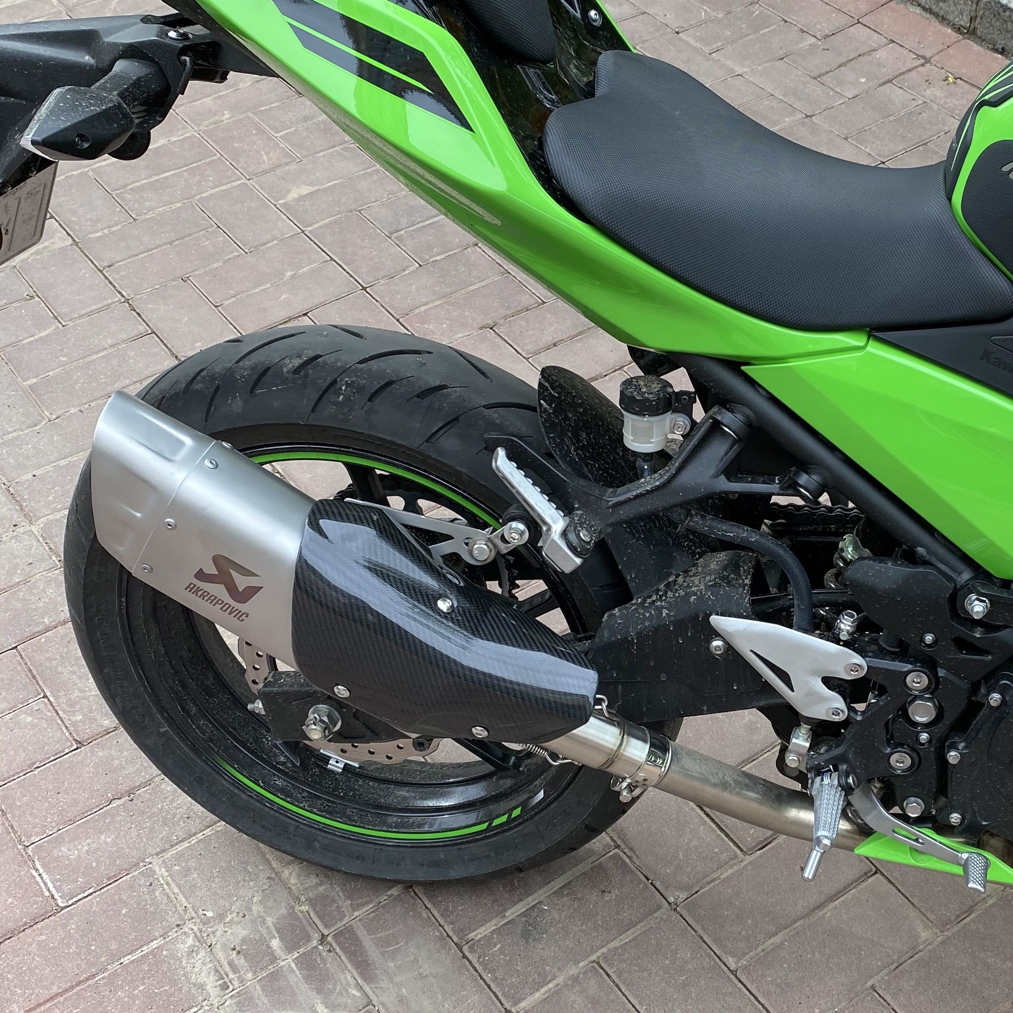 适用于忍者Z400排气管 川崎Ninja400中段直上天蝎吉村SC AR排气管