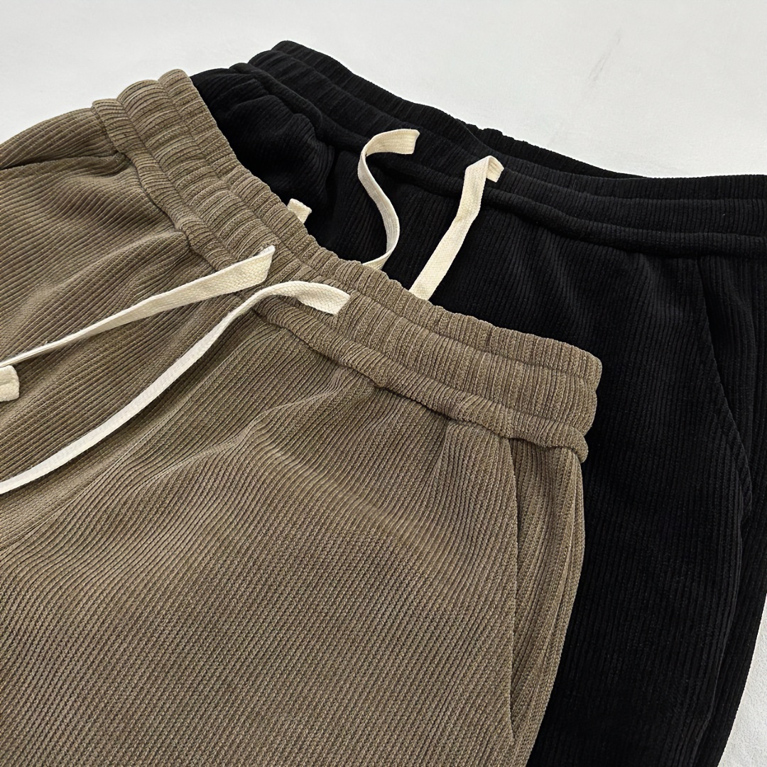 CC家欧货抽绳阔腿裤直筒运动裤高腰垂感拖地裤88050#