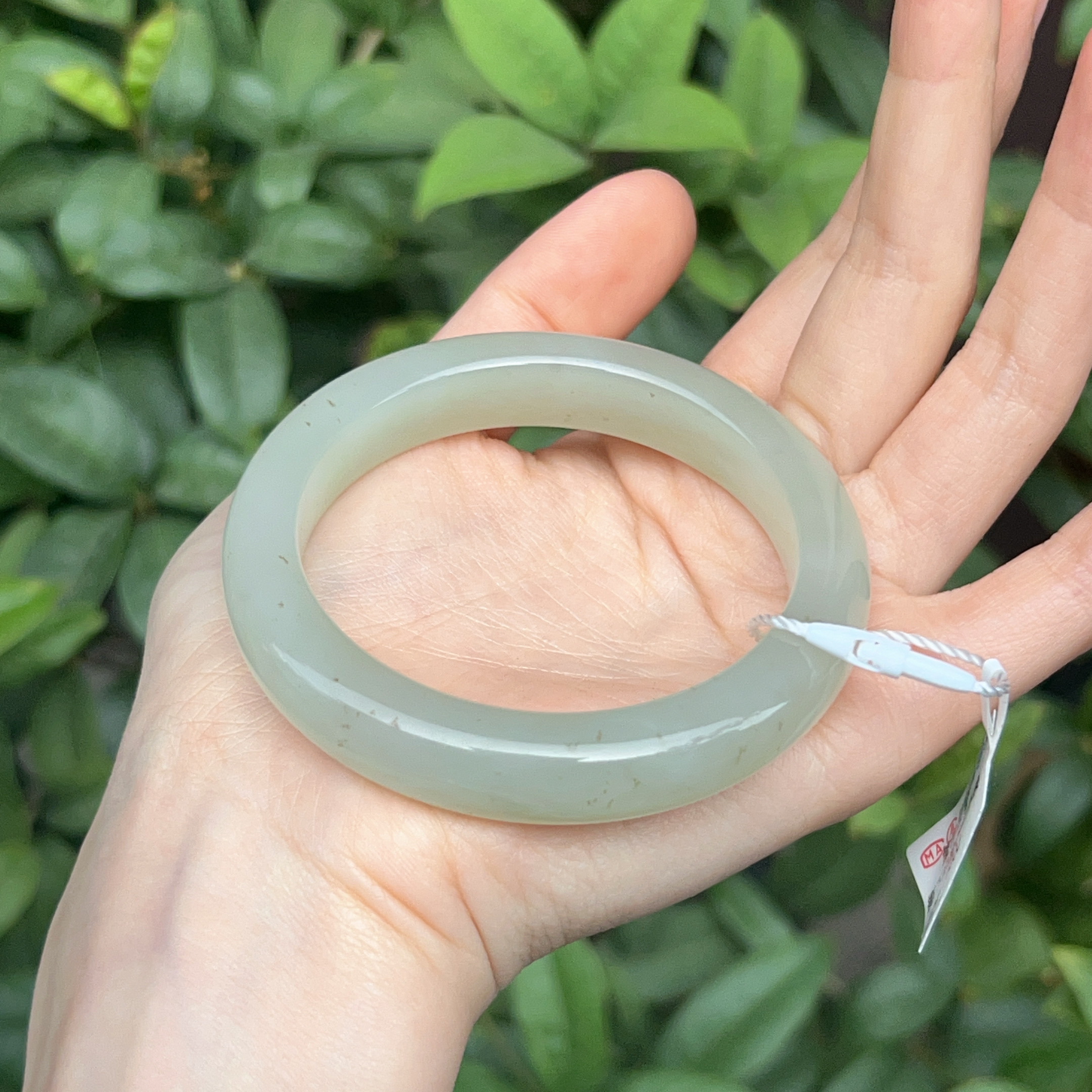 和田玉桂花糕手镯55-11.7-9.1