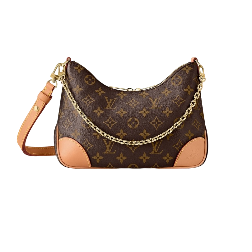 未使用 LouisVuitton/路易威登 黄牛角包斜挎包棕色单肩