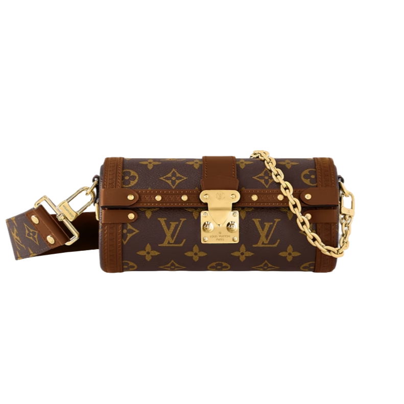 99新 LouisVuitton/路易威登 巴比龙老花时尚斜挎包复古