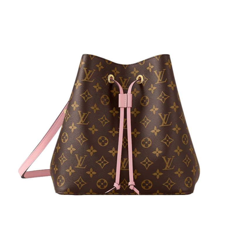 99新 LouisVuitton/路易威登 粉水桶 包手提包抽绳中号