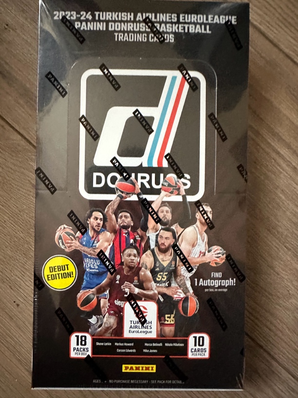 帕尼尼 欧洲篮球 元年系列 donruss 寻找东契奇签字 ！原箱一盒！