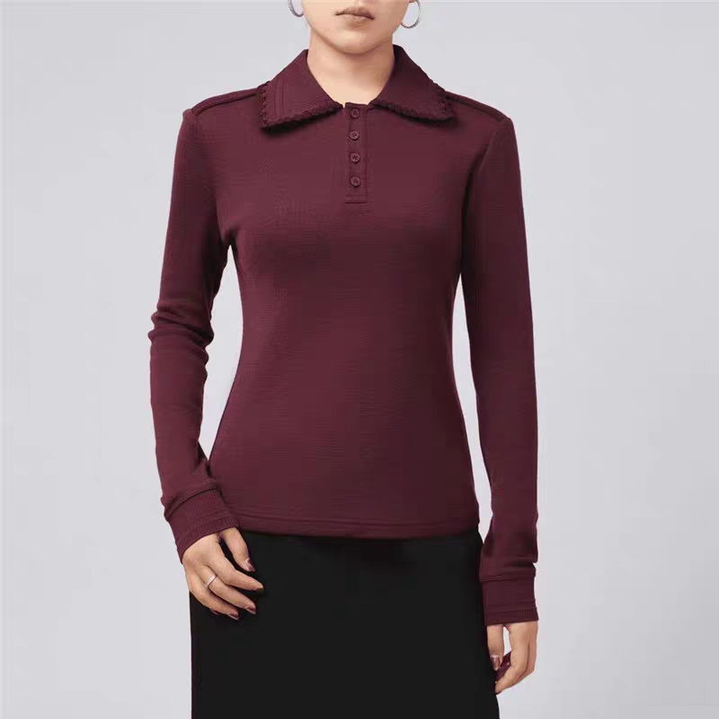 [商场同款]2024秋冬新款百搭显瘦针织长袖打底衫上衣女5301038