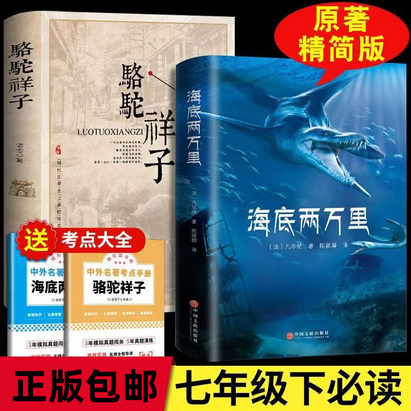海底两万里正版原著精装课外阅读名师点评书籍推荐小学生课外阅读