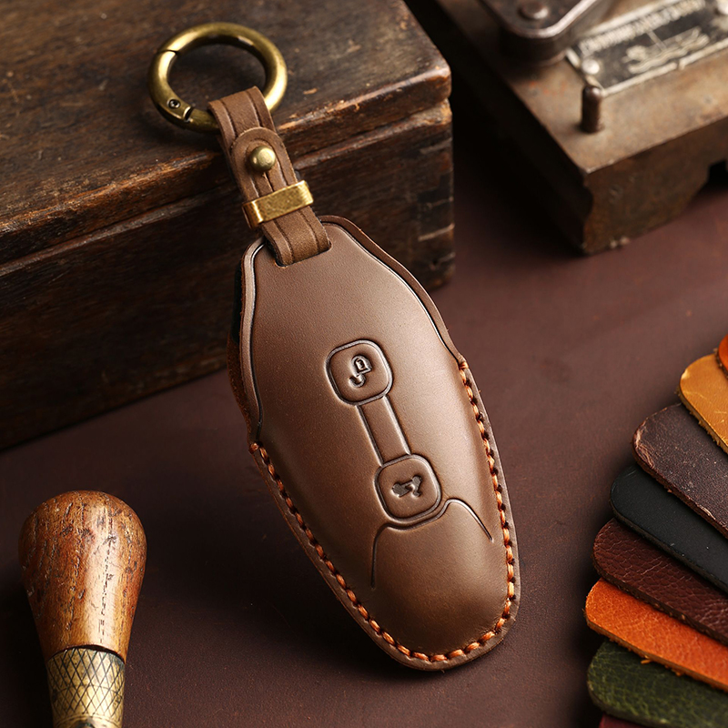 【51号】摩托车手工真皮钥匙套
