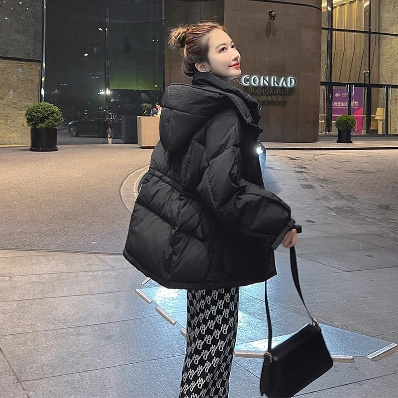 波司澄羽绒棉服女短款2023新款小个子显瘦棉衣保暖收腰冬季连帽加