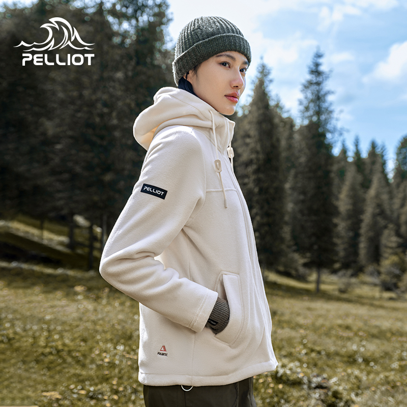 伯希和【P系列】Polartec300抓绒衣女款户外防风保暖秋冬登山外套