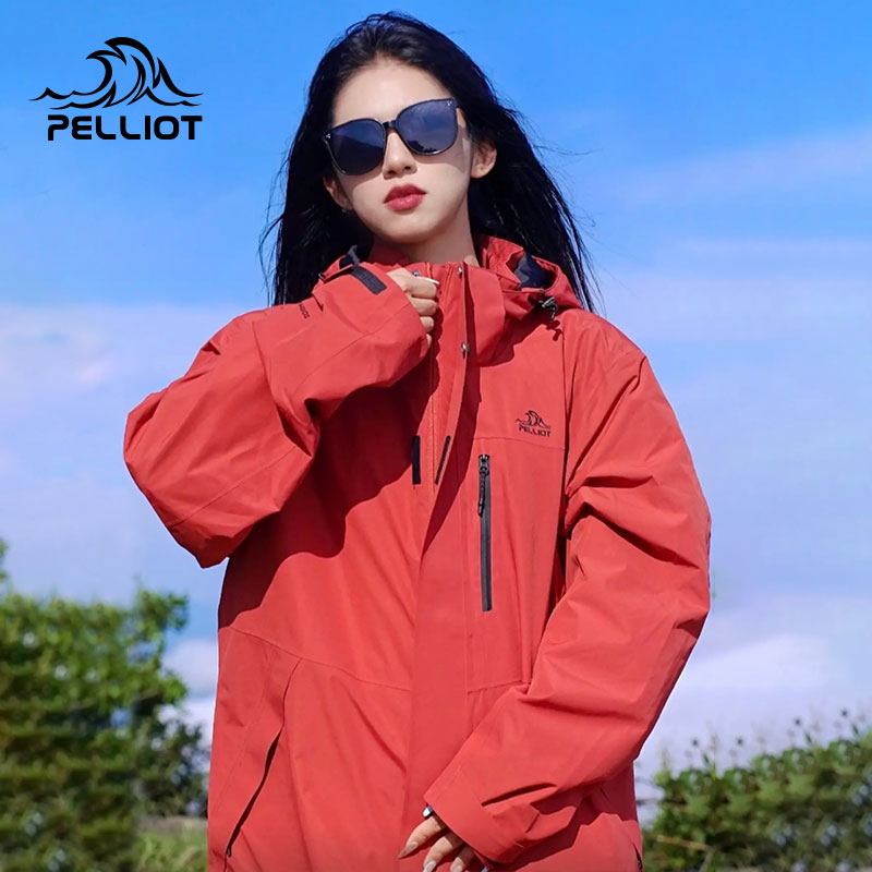 【10天发货】伯希和冲锋衣情侣男女新三合一秋冬保暖户外防水登山服