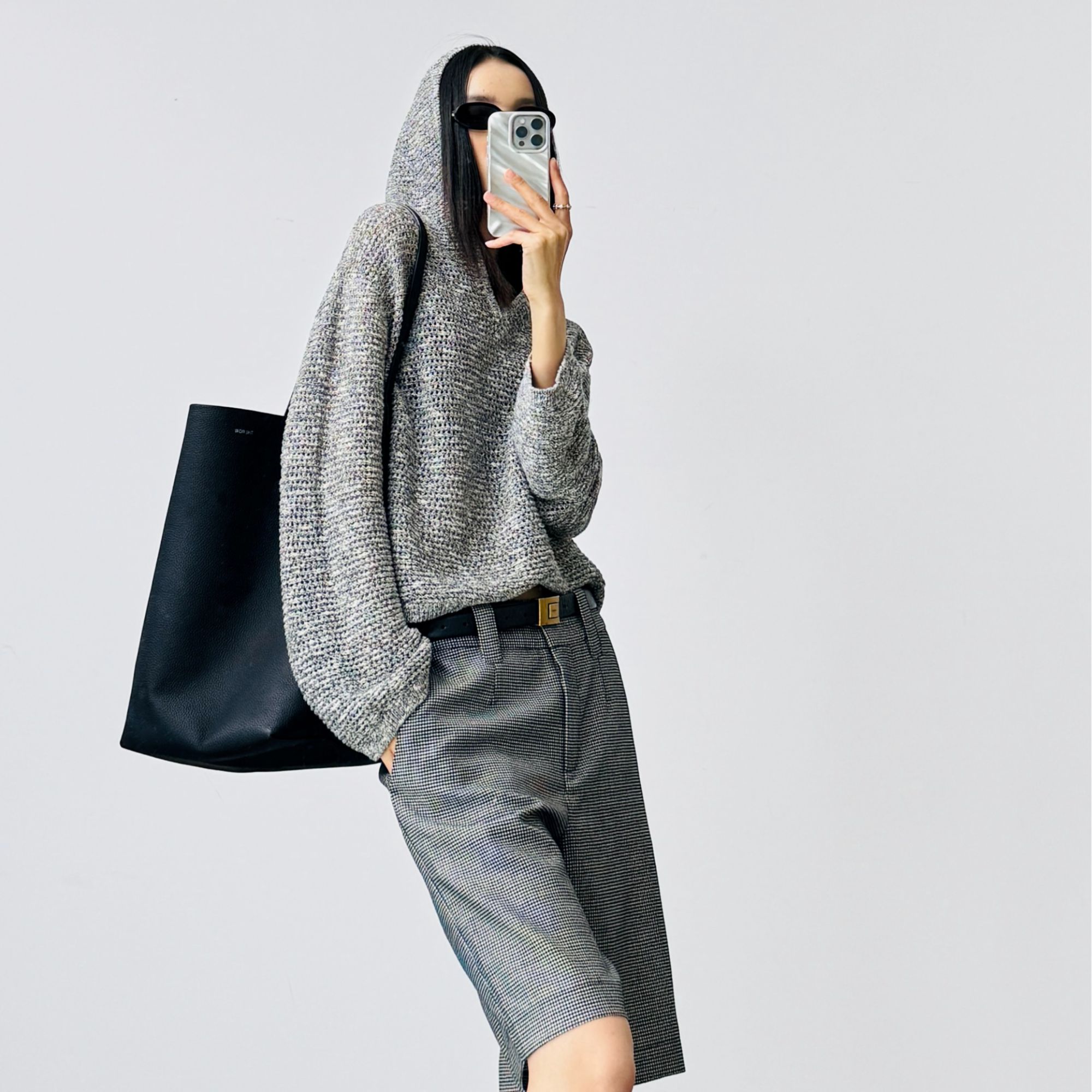 【松弛感穿搭】新款时尚百搭休闲连帽套头针织休闲穿搭