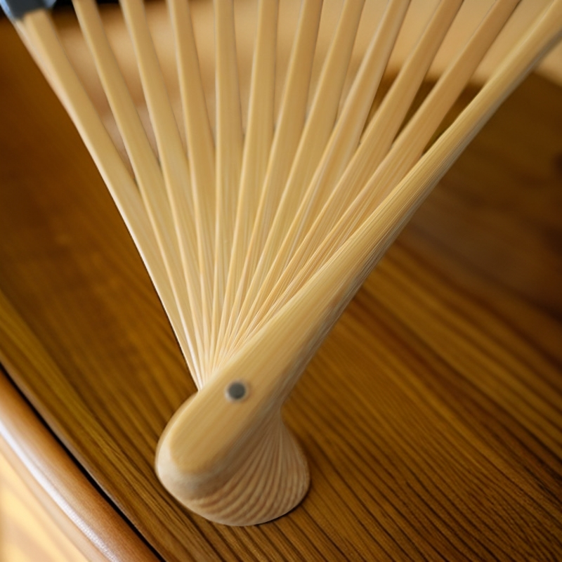 玉竹纯手工文玩折扇9.5寸2.0排口16方精工折扇把玩收藏玉竹折扇