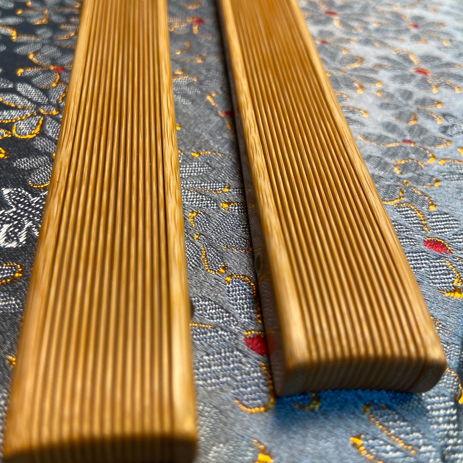 闻学宽精制玉竹双合青文玩折扇可定制收藏级折扇手工折扇玉竹折扇