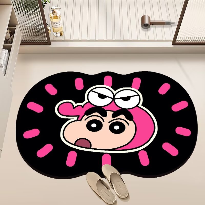 可爱异形硅藻泥浴室地垫家用卧室卫生间进门口防滑脚垫卡通软地垫