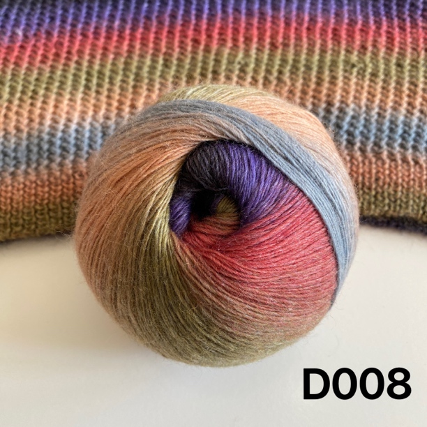 【炫舞】真丝超柔羊毛段染线 一团二两价格 柔软舒适手工编织材料包