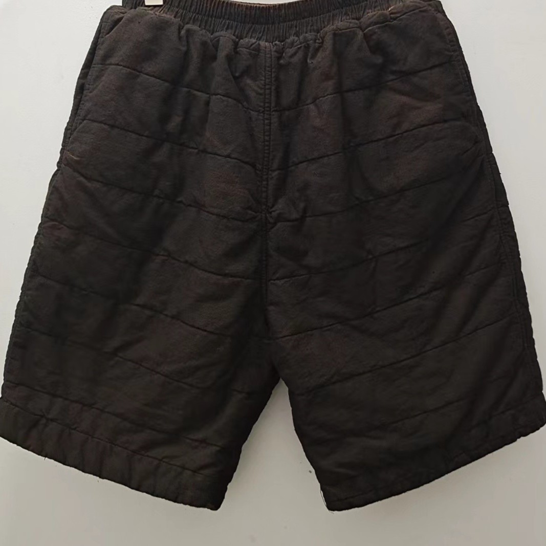 妝點家分享 樆木布衣 0281 复古水洗做旧植物染手织布加棉短裤 