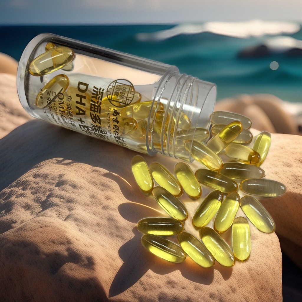 大家姐南京同仁堂绿金家园深海鱼油无糖型95%EPA+DHA高纯度40g/瓶