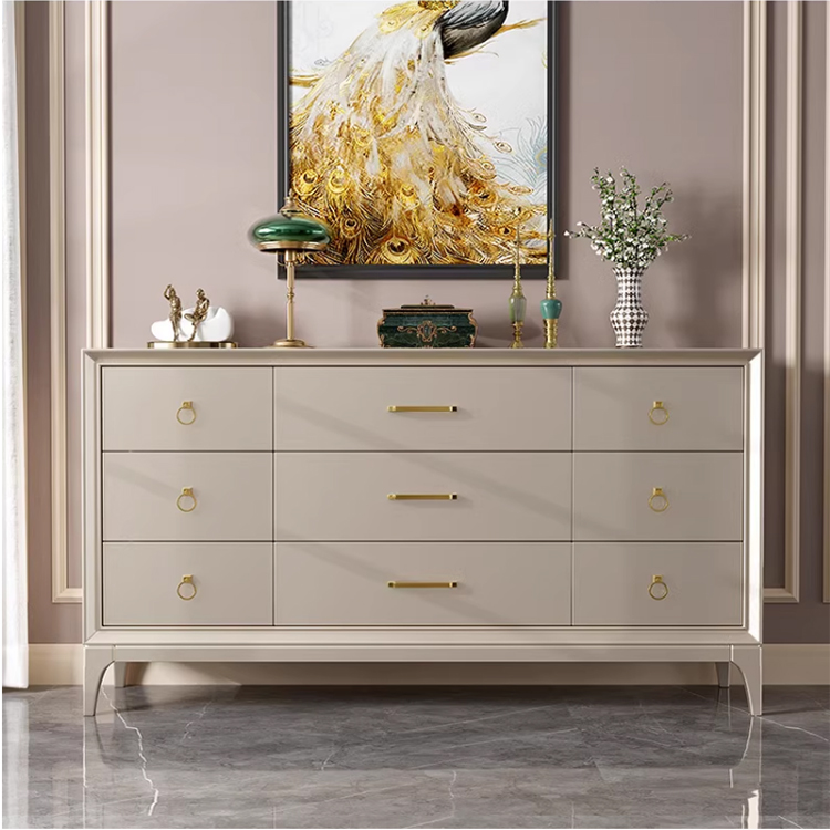 轻奢六斗柜九斗柜客厅收纳柜简约玄关柜抽屉式储物柜后现代多斗橱
