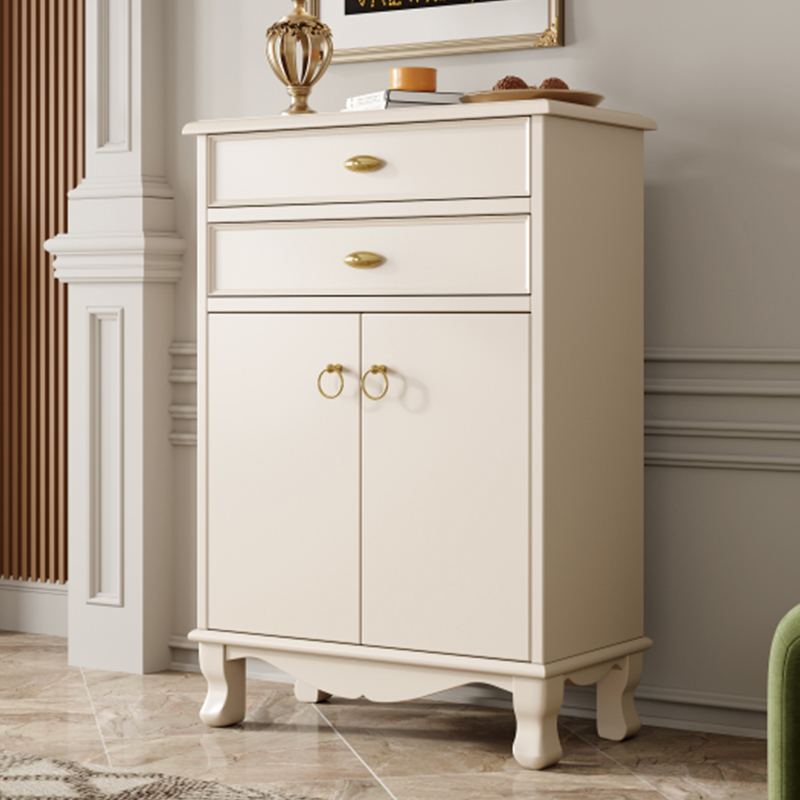 北欧鞋柜极简奶油风玄关柜现代风斗柜客厅玄关家用装饰柜小户型