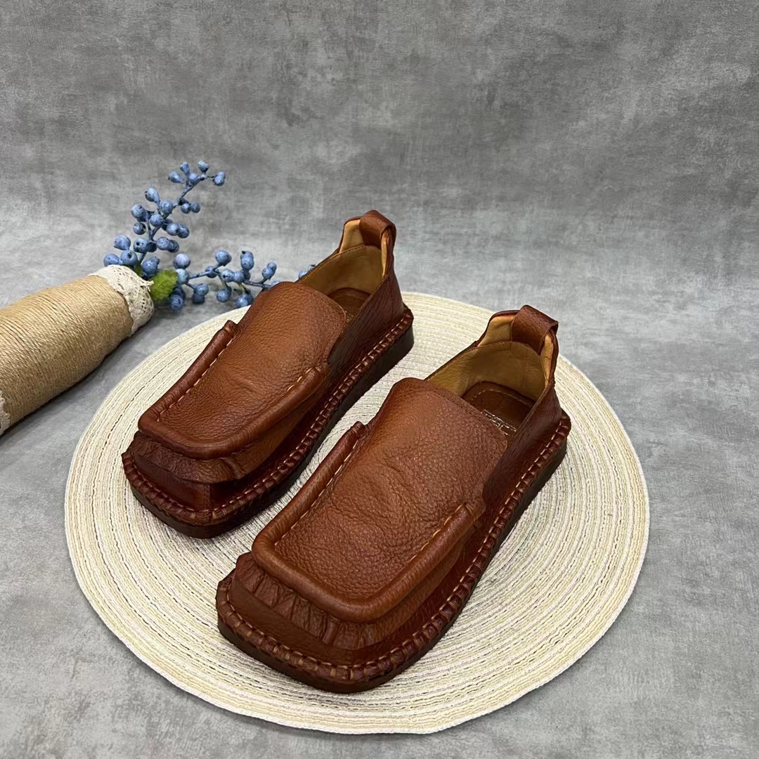 新款复古风柔软舒适百搭休闲女鞋1317-151