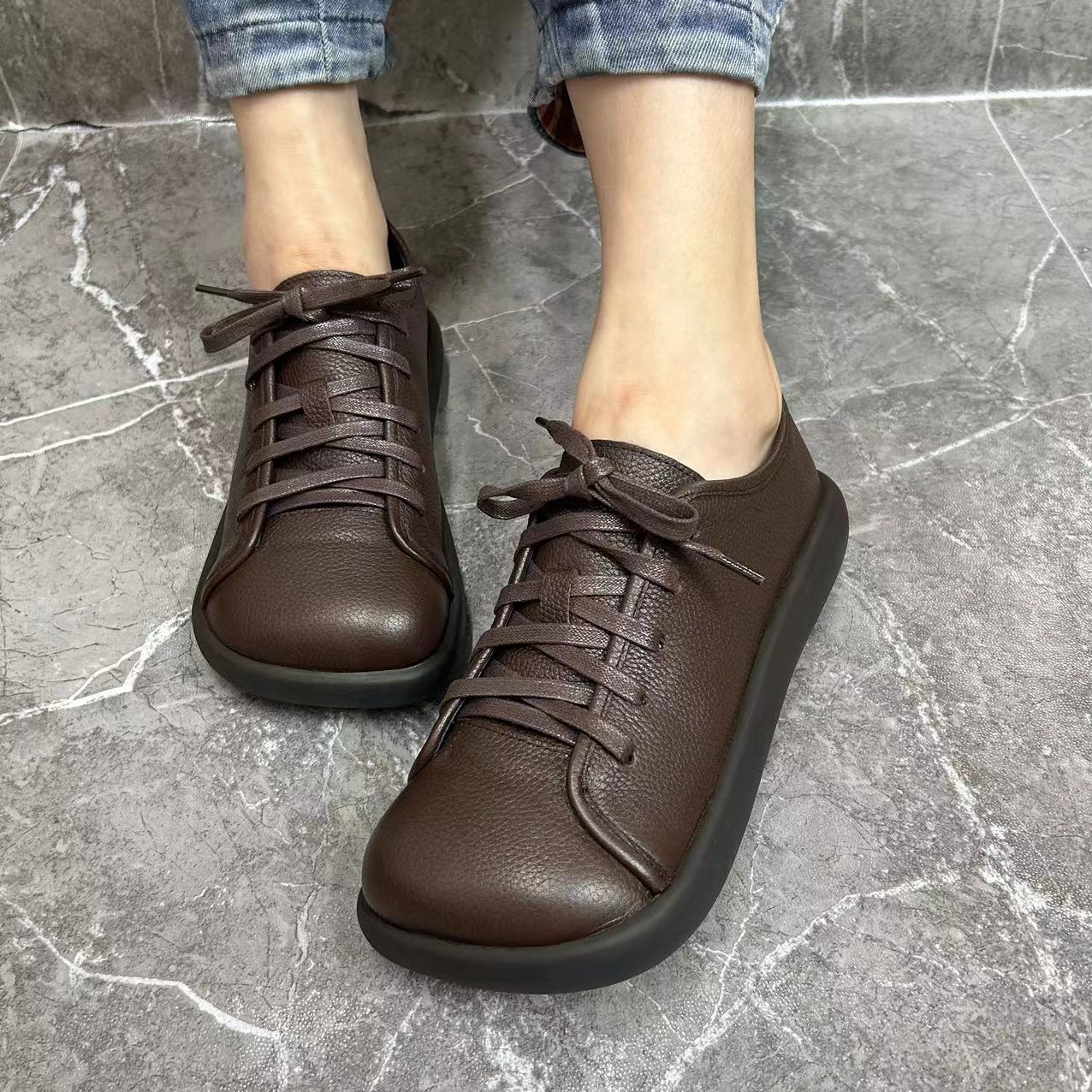 新款复古风柔软舒适百搭休闲女鞋285-22