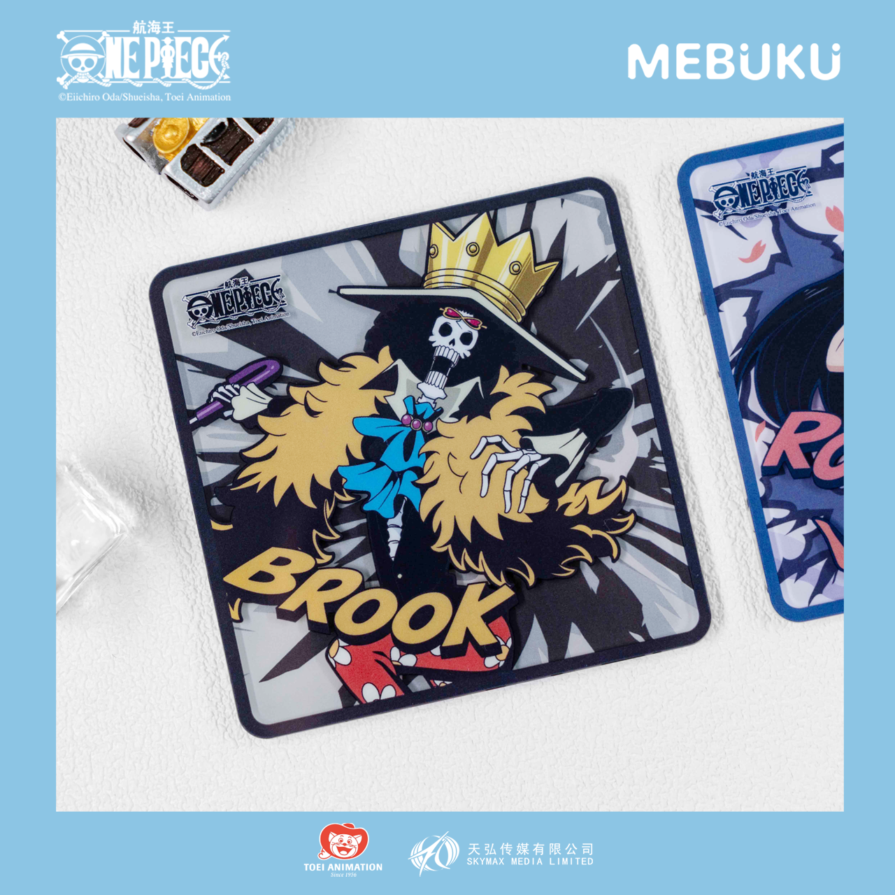 直播代拆 航海王MEBUKU亚克力杯垫组合第一弹第二弹盲盒 下播盲发