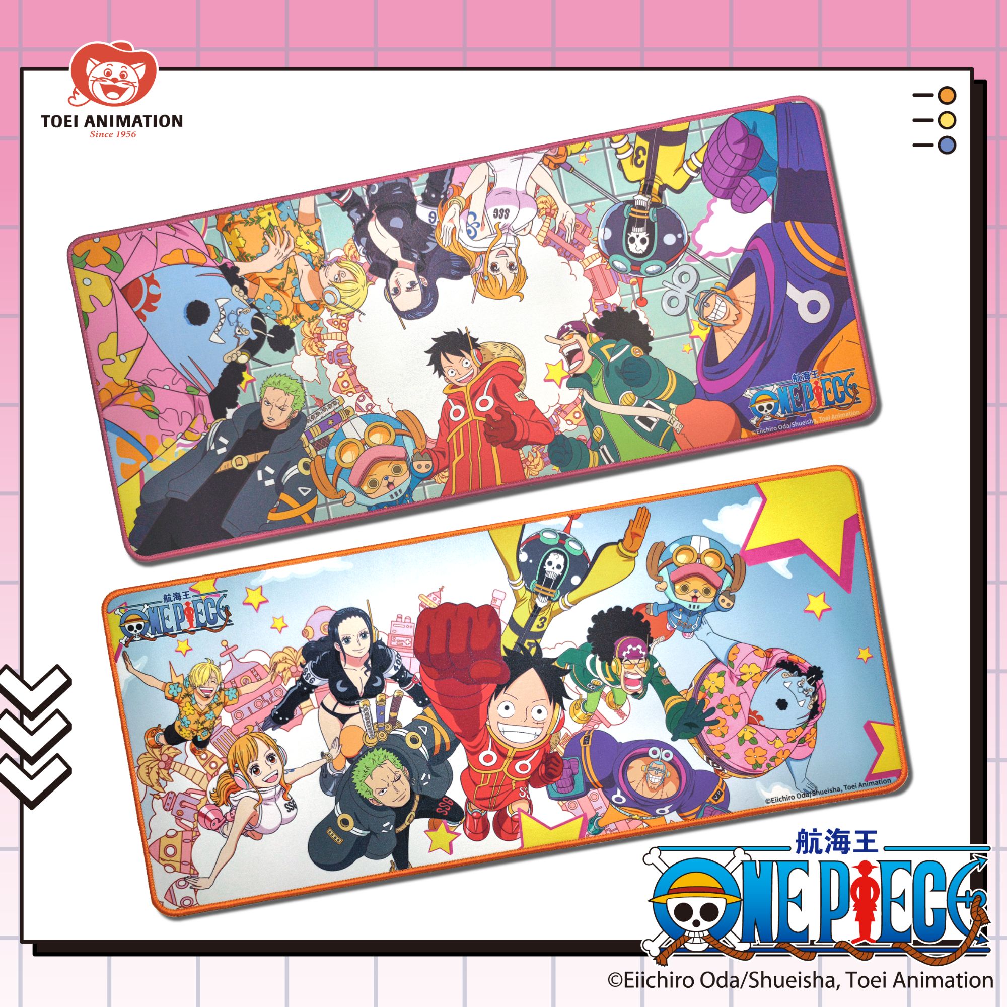 航海王动画25周年艾格赫德大集合鼠标垫动漫周边三坑潮玩