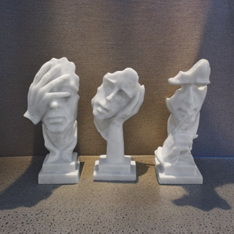 天然大理石雕刻摆件、工艺品