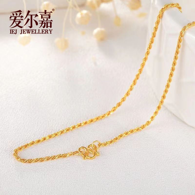 【十年金店】足金9999投资金麻花精致纯金送礼物
