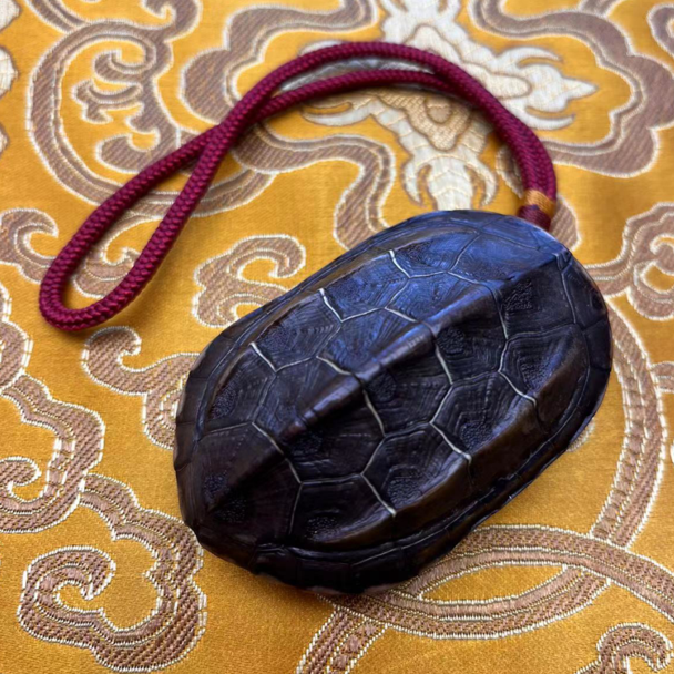 人工养殖自然损耗真龟壳手把件龟甲龟壳文玩盘完