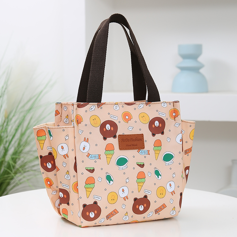 防水防油手提便当袋学生便当包女铝膜保温袋加厚便携高颜值餐包A