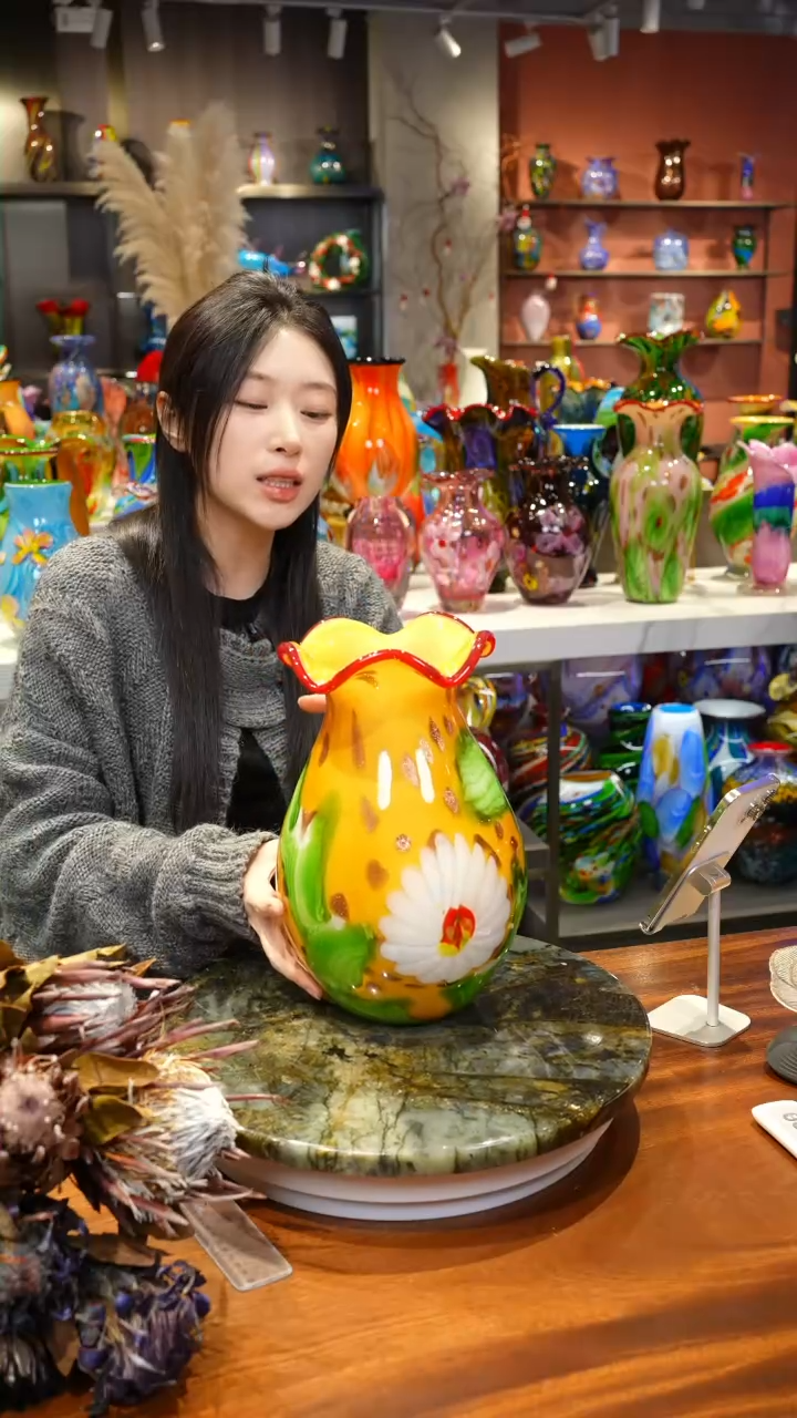 【闪购商品】手作精工花器一级色料，空运包邮，送货上门