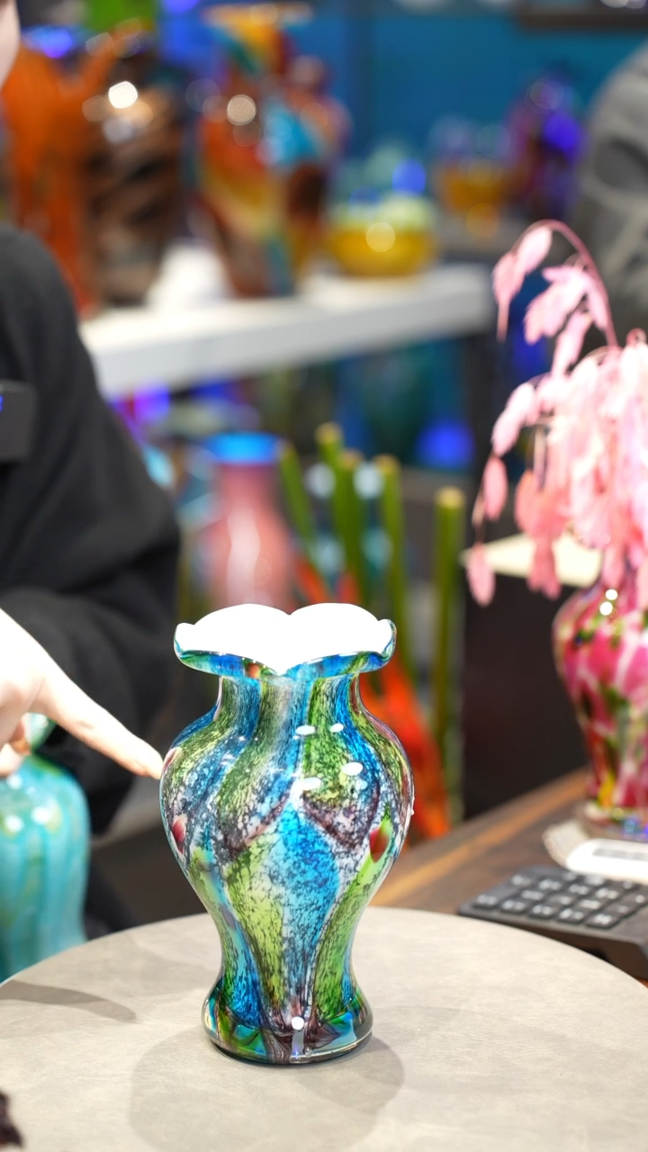 【闪购商品】手工琉璃花器一级色料空运包邮上门