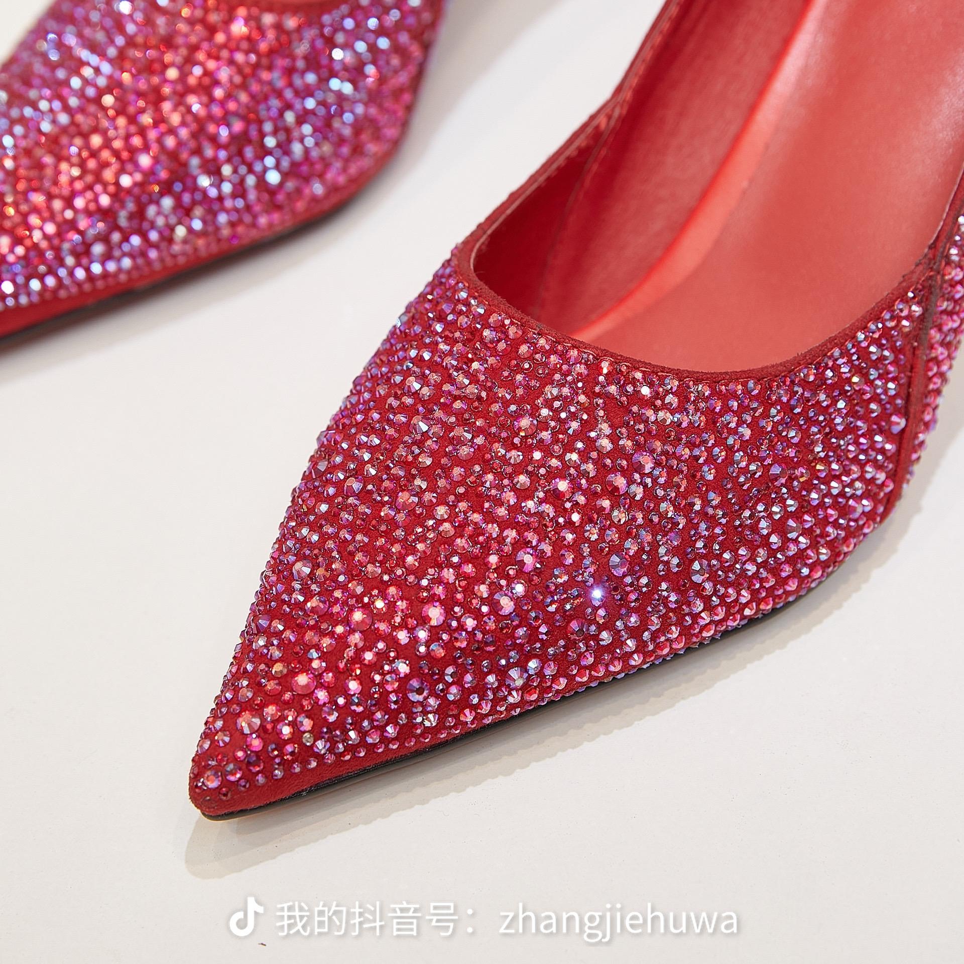 2022新款时尚真皮婚鞋