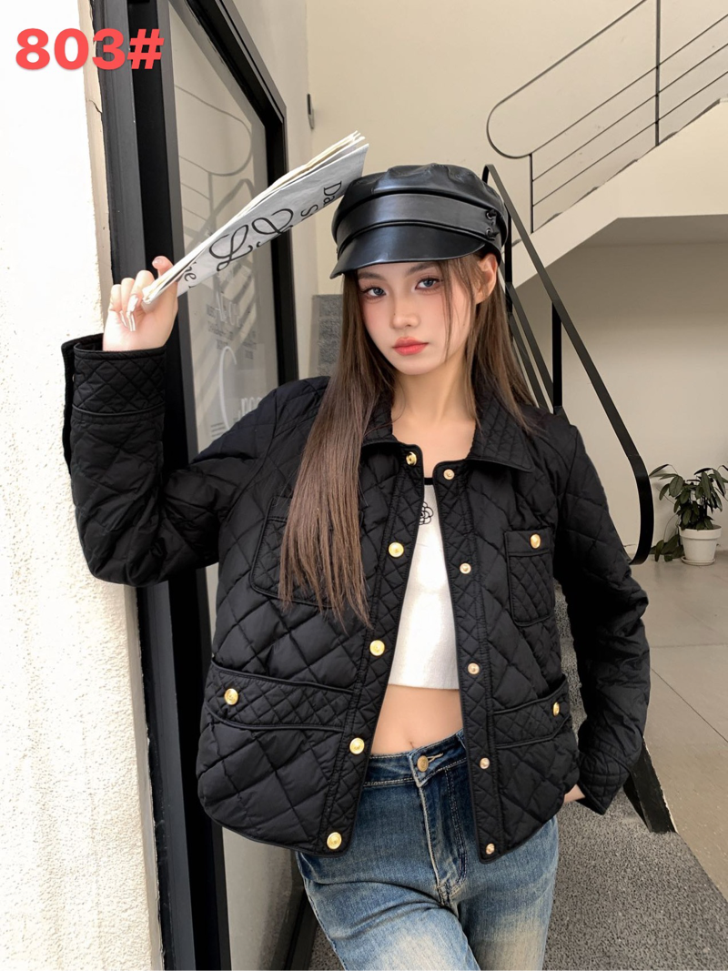 2024秋冬90白鸭绒翻领宽松轻巧短款羽绒服外套