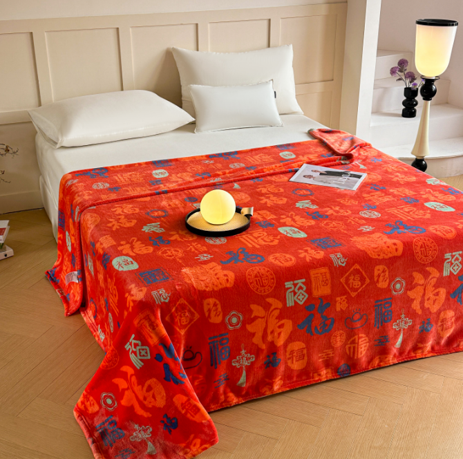 冬季新款百福毯午休午睡毯绒毛毯塔兔绒毯加厚